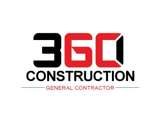 360 CONSTRUCTION logo design by cookman