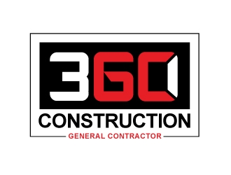 360 CONSTRUCTION logo design by cookman