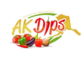 AK Dips logo design by sanworks