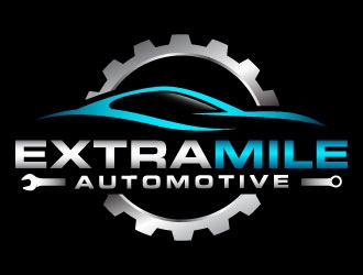 Extra Mile Automotive logo design by daywalker