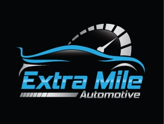 Extra Mile Automotive logo design by Upoops