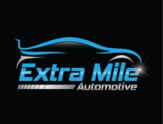 Extra Mile Automotive logo design by Upoops