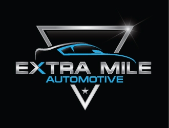 Extra Mile Automotive logo design by Upoops