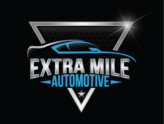 Extra Mile Automotive logo design by Upoops