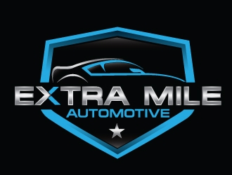 Extra Mile Automotive logo design by Upoops