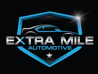 Extra Mile Automotive logo design by Upoops
