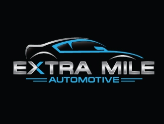Extra Mile Automotive logo design by Upoops