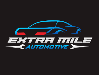 Extra Mile Automotive logo design by YONK