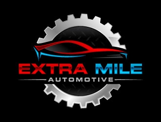 Extra Mile Automotive logo design by J0s3Ph