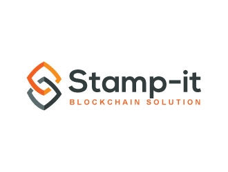 Stamp-IT (ideally)or Stamp-IT Blockchain Solution logo design by Suvendu