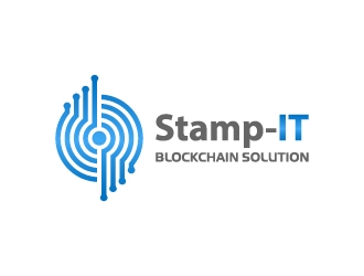 Stamp-IT (ideally)or Stamp-IT Blockchain Solution logo design by corneldesign77