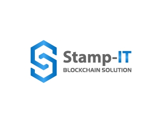 Stamp-IT (ideally)or Stamp-IT Blockchain Solution logo design by corneldesign77