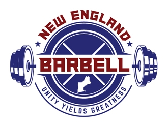New England Barbell logo design by shere