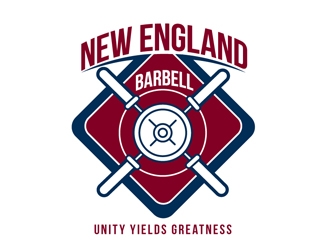 New England Barbell logo design by shere