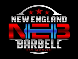 New England Barbell logo design by DreamLogoDesign