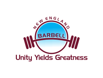 New England Barbell logo design by giphone