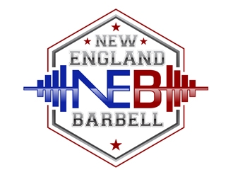 New England Barbell logo design by DreamLogoDesign