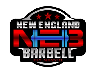 New England Barbell logo design by DreamLogoDesign
