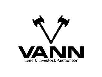 Vann Land &amp; Livestock Auctioneer logo design by rykos