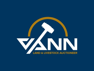 Vann Land &amp; Livestock Auctioneer logo design by josephope