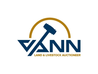 Vann Land & Livestock Auctioneer logo design by josephope