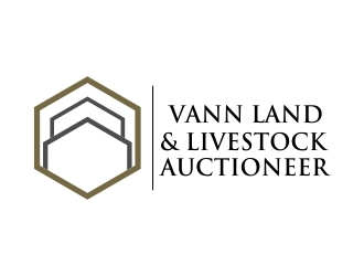 Vann Land & Livestock Auctioneer logo design by mckris