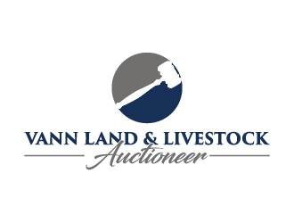 Vann Land & Livestock Auctioneer logo design by corneldesign77