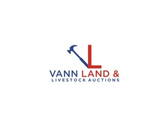 Vann Land & Livestock Auctioneer logo design by bricton