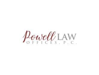 Powell Law Offices, P.C. logo design by bricton