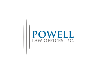 Powell Law Offices, P.C. logo design by rief