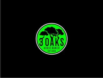 3 Oaks Horse Ranch logo design by bricton