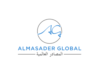 Almasader Global logo design by johana