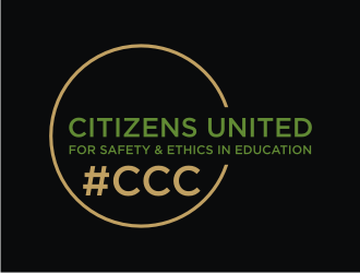 Citizens united for safety & ethics in education #CCC logo design by Adundas