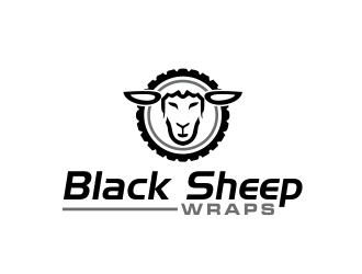 Black Sheep Wraps logo design by amar_mboiss