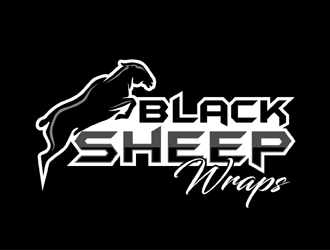 Black Sheep Wraps logo design by MAXR