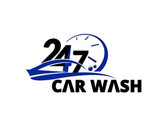 24/7 CarWash logo design by XyloParadise