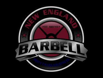 New England Barbell logo design by kopipanas