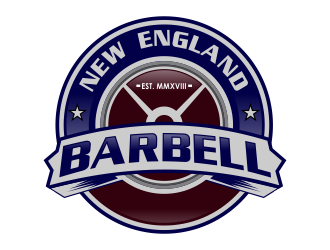 New England Barbell logo design by kopipanas