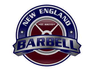 New England Barbell logo design by kopipanas
