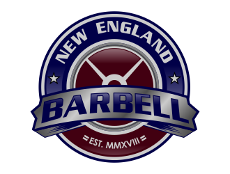New England Barbell logo design by kopipanas