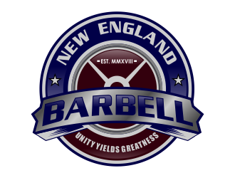New England Barbell logo design by kopipanas