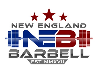 New England Barbell logo design by DreamLogoDesign