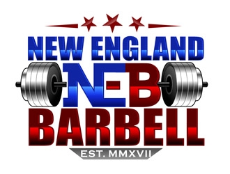 New England Barbell logo design by DreamLogoDesign