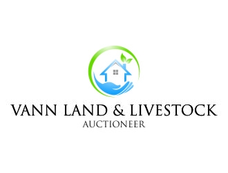 Vann Land & Livestock Auctioneer logo design by jetzu