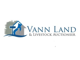 Vann Land &amp; Livestock Auctioneer logo design by ruthracam