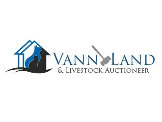 Vann Land & Livestock Auctioneer logo design by ruthracam