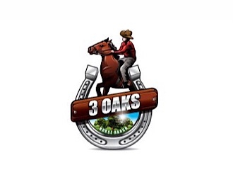 3 Oaks Horse Ranch logo design by shere
