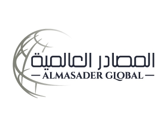 Almasader Global logo design by ORPiXELSTUDIOS
