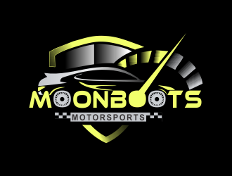 MoonBoots Motorsports  logo design by giphone