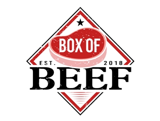 Box of Beef logo design by DreamLogoDesign